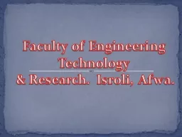 Faculty of Engineering Technology