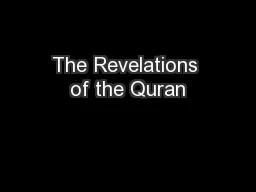The Revelations of the Quran