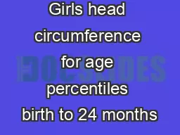 Girls head circumference for age percentiles birth to 24 months