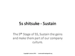 5S  Shitsuke