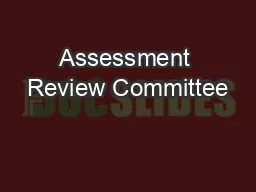 Assessment Review Committee