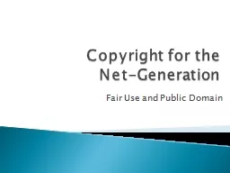 Copyright for the Net-Generation