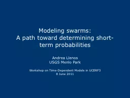 Modeling swarms: