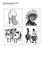 Cornerstones Click Clack Moo Character MatchUp Instructions Character Matchup Print out