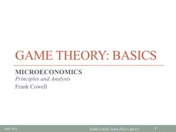 Game Theory: Basics