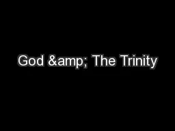God & The Trinity