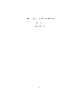 CHILDES  CLAN Workbook Lisa Pearl March    Contents  Introducing CHILDES