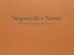 Sequoyah’s Name
