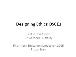 Designing Ethics OSCEs