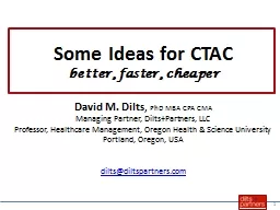 Some Ideas for CTAC