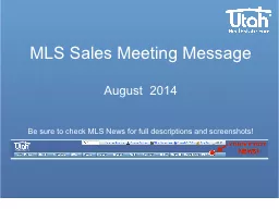 MLS Sales Meeting