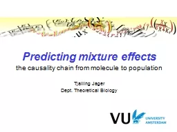 Predicting mixture effects