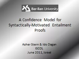 A Confidence Model for Syntactically-Motivated Entailment P