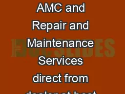 Are Looking CARDIO BIKE AMC and Repair and Maintenance Services direct from dealer at
