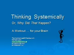 Thinking Systemically