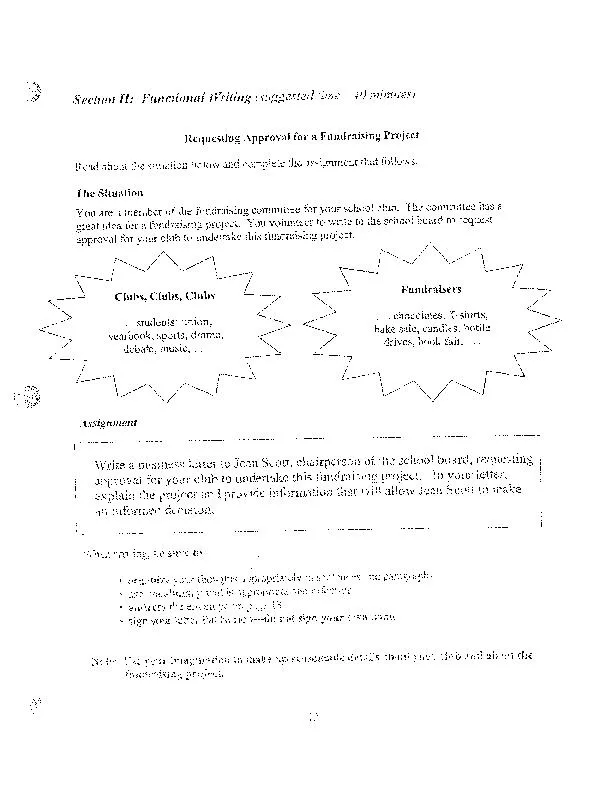 SectionII:Functionalriling(suggestedtime-]Ominutes)‘1_Fundraisers