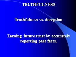 TRUTHFULNESS