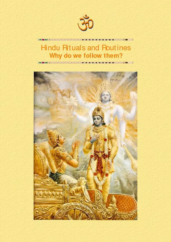 Hindu Rituals and Routines