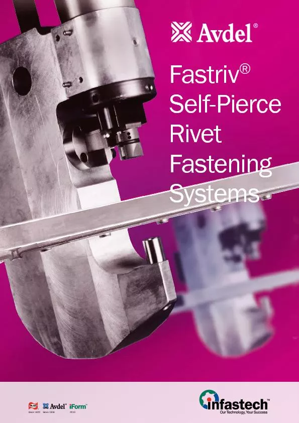 FastrivSelf-Pierce Rivet Fastening Systems