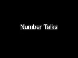 Number Talks