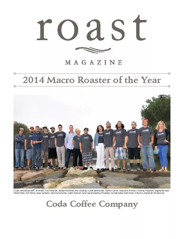 2014 Macro Roaster of the Year