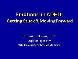 Emotions in ADHD: