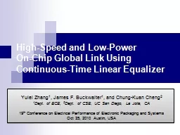 High-Speed and Low-Power
