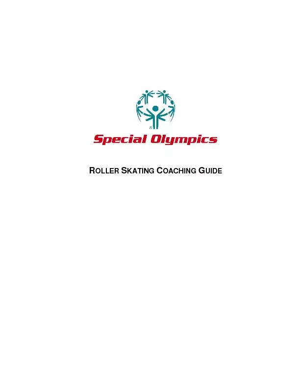 2 Special Olympics Roller Skating Coaching Guide 