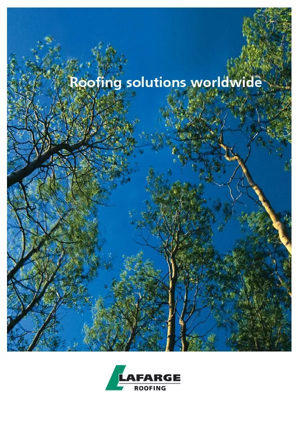 Roofing solutions worldwide