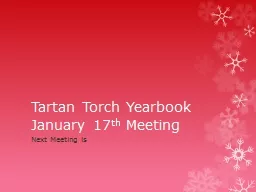 Tartan Torch Yearbook