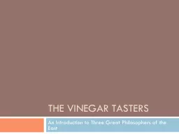 The Vinegar Tasters