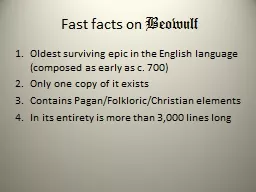 Fast facts on