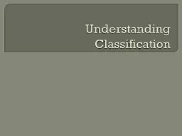 Understanding Classification
