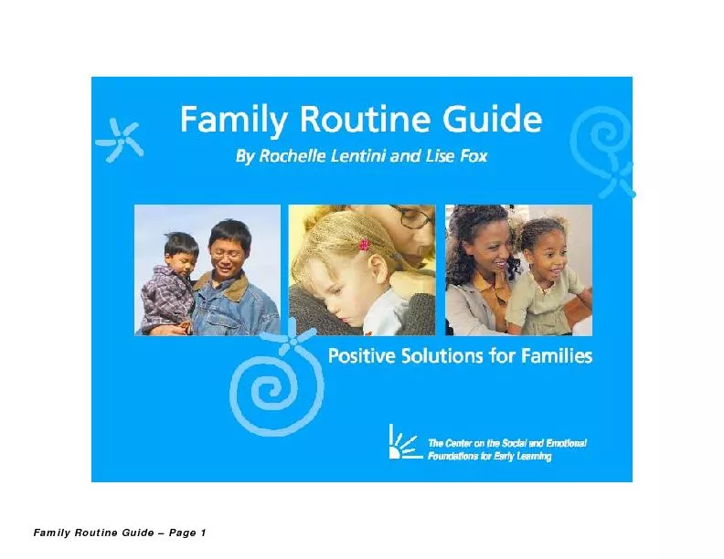 Family Routine Guide – Page 1