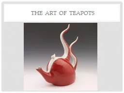 The Art of Teapots