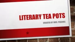 literary tea pots