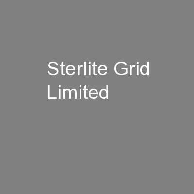 Sterlite Grid Limited