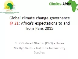 Global climate change governance