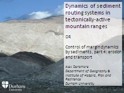 Dynamics of sediment routing systems in tectonically-active