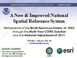 A New & Improved National Spatial Reference System