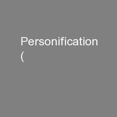 Personification (
