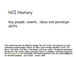 1 HCI History