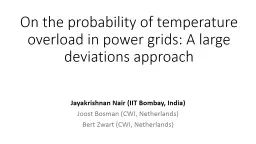 Outage events in power grids: A large deviations approach