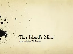 ‘This Island’s Mine’