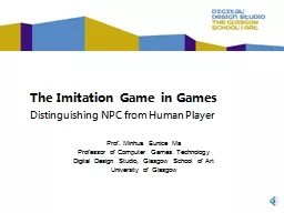 The Imitation Game in Games