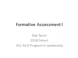 Formative Assessment I