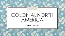 Colonial north America