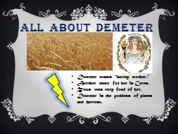 All about Demeter