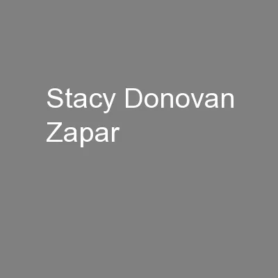 Stacy Donovan Zapar