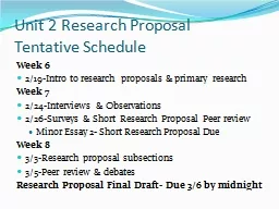 Unit 2 Research Proposal